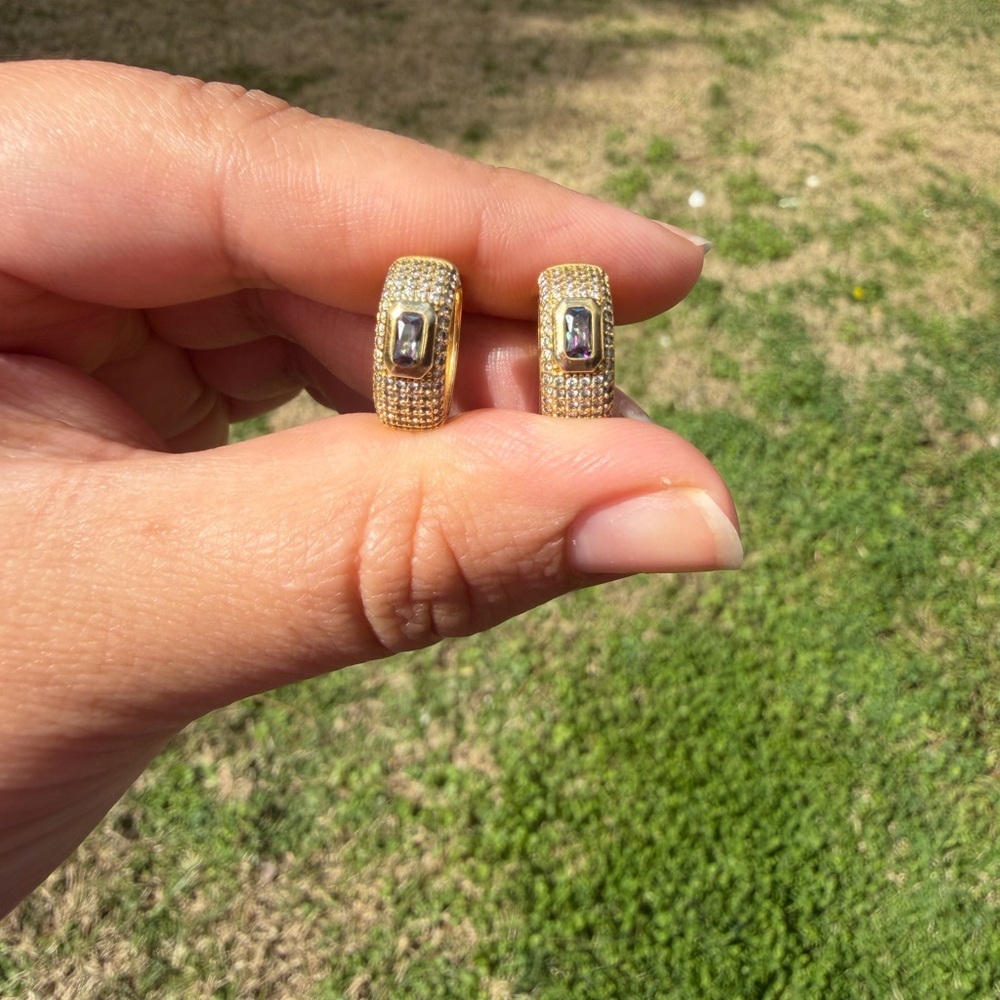 Gold Plated  Hoop Earrings